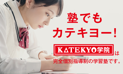 塾でもカテキョー！KATEKYO学院は完全個別指導制の学習塾です。
